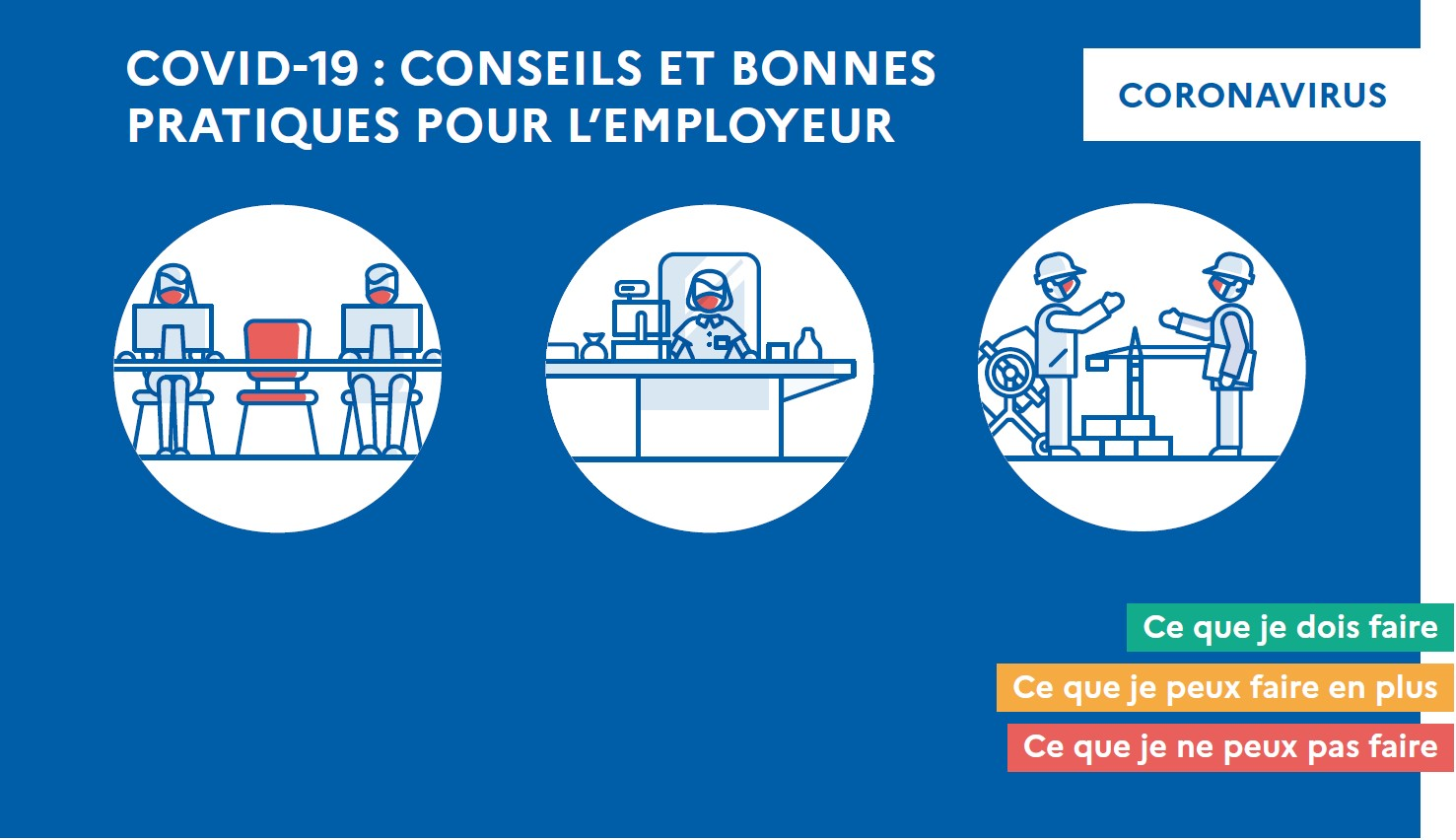 Ministère du Travail : COVID-19 : Conseils et bonnes pratiques pour l'employeur - 10/2021